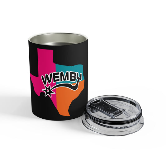 Wemby Texas 10oz Tumbler — Colorful State Logo Insulated Cup