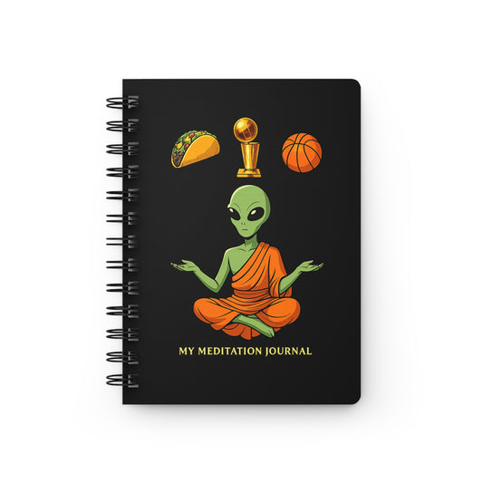 Alien Meditation Journal — Spiral Bound Mindfulness Notebook for Fans (My Meditation Journal)