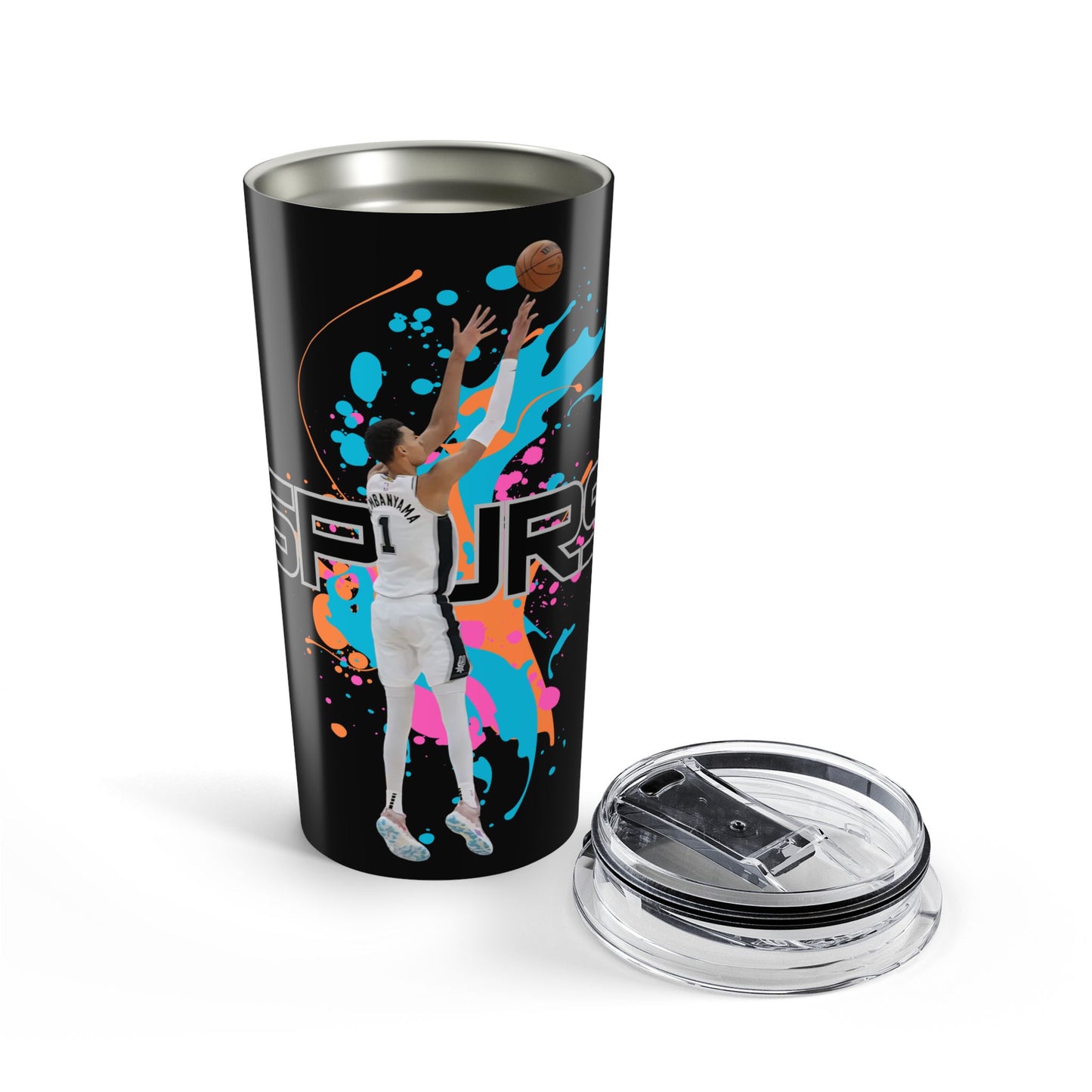 Alien Splash 20oz Stainless Tumbler — Alien Splash Basketball Player Travel Cup